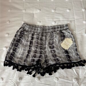 Altar'd State Gray and Black Shorts